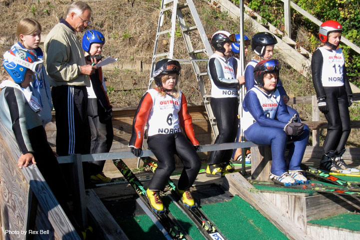 Norge Ski Club Junior Ski Jumpers at Training