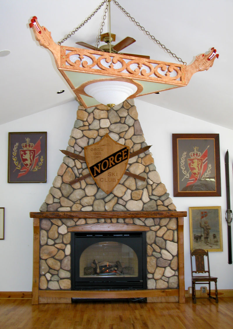 Norge Club House Fireplace