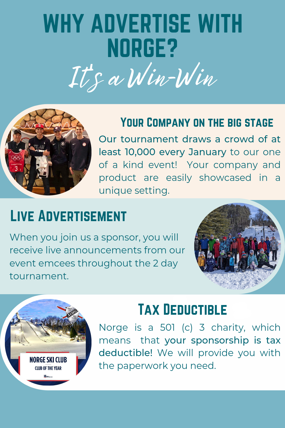 Why Advertise with Norge Ski Club